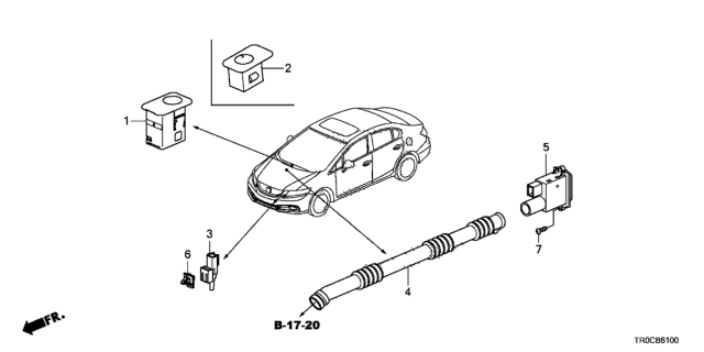 2015 Honda Civic A/C Sensor Diagram