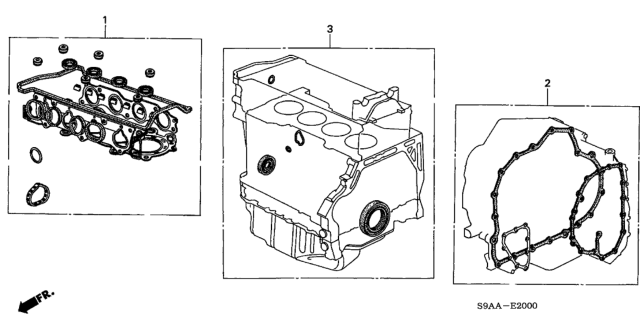 2006 Honda CR-V Gasket Kit, AT Transmission Diagram for 06112-RKZ-010