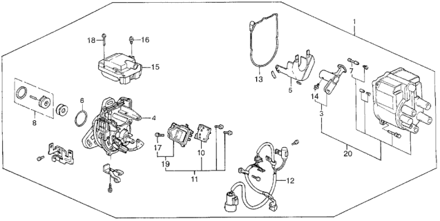 1988 Honda Civic Distributor Diagram