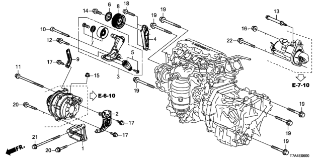 2021 Honda HR-V Auto Tensioner Diagram