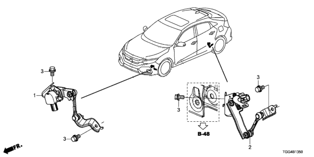 2020 Honda Civic Auto Leveling Control Diagram