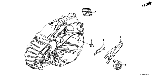 2017 Honda Civic MT Clutch Release Diagram