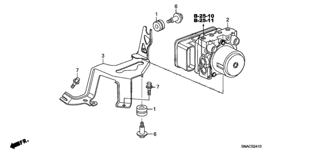 2010 Honda Civic ABS Modulator Diagram