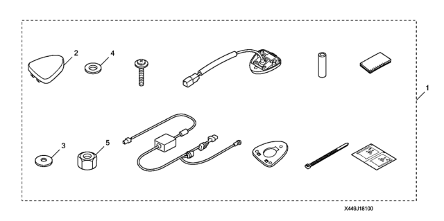 2008 Honda CR-V Portable Navigation Attachment Diagram