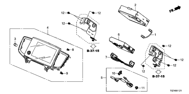 2020 Honda Pilot 5 Door TRG (AWD) KA 9AT Navigation System Diagram