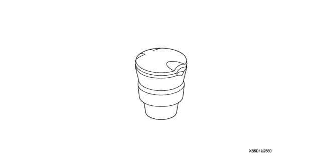 2017 Honda Pilot 5 Door EX-L (AWD/SENSING) KA 6AT Ashtray (Cupholder) Diagram