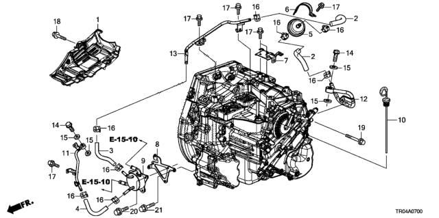 2012 Honda Civic Warmer (ATf) Diagram for 25560-RZ2-003