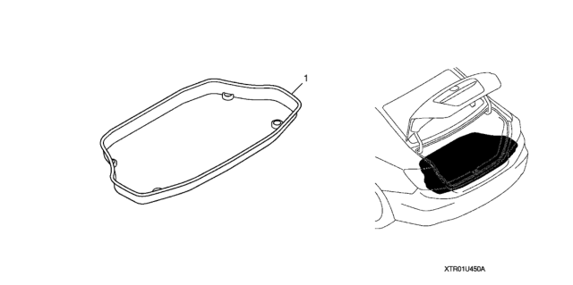 2015 Honda Civic Trunk Tray Diagram