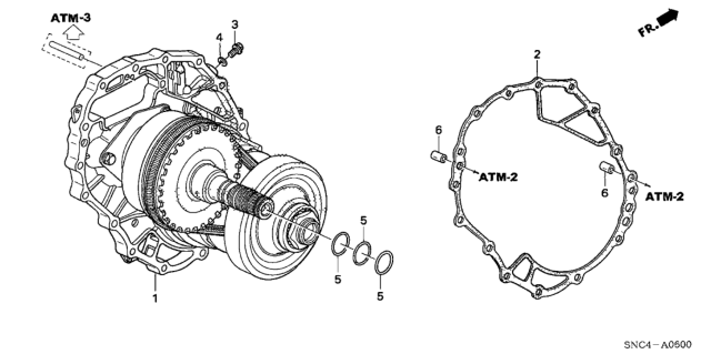 2009 Honda Civic Plate Assy., Intermediate Diagram for 21300-RPS-900