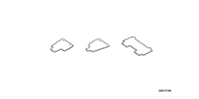 2008 Honda Pilot 5 Door EXL (2WD) KA 5AT All Season Floor Mat Diagram