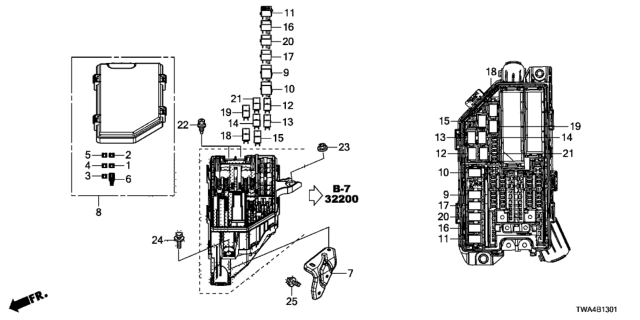2021 Honda Accord Hybrid Control Unit (Engine Room) Diagram 2