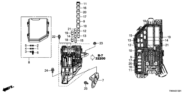 2019 Honda Accord Hybrid Control Unit (Engine Room) Diagram 2