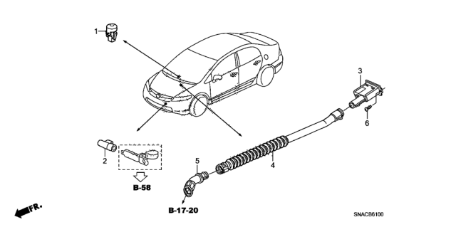 2011 Honda Civic A/C Sensor Diagram