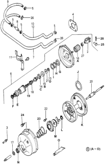 1979 Honda Accord 3 Door STD KH HMT Vacuum Booster Diagram