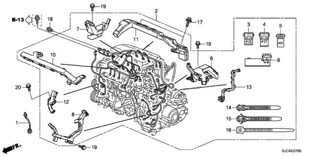 2014 Honda Ridgeline Engine Wire Harness Diagram