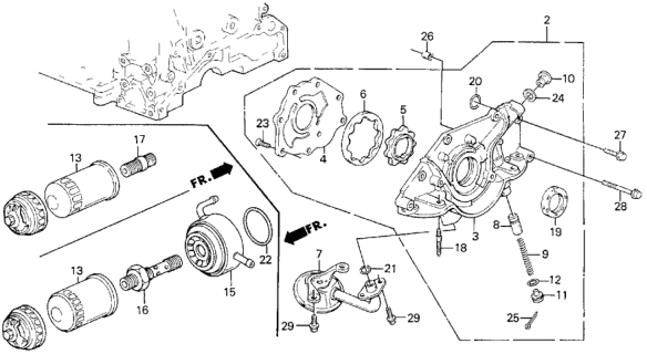 1989 Honda Prelude Oil Pump Diagram