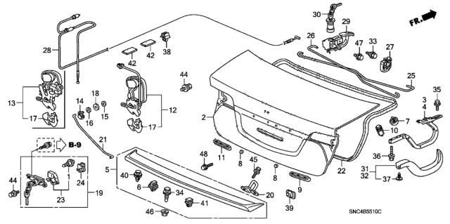 2006 Honda Civic Bolt (6X20) Diagram for 90105-S47-003