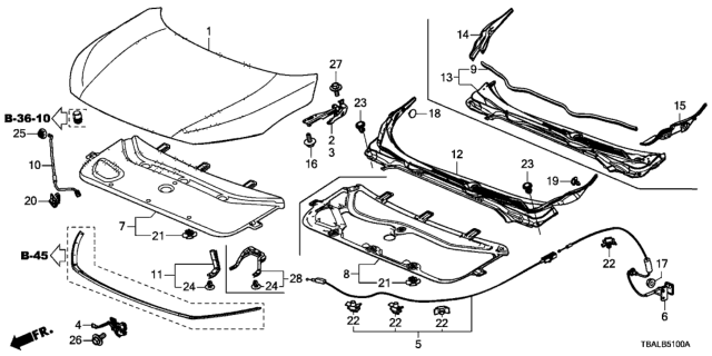 2020 Honda Civic Wire Assy*NH900L* Diagram for 74132-TBA-A01ZA