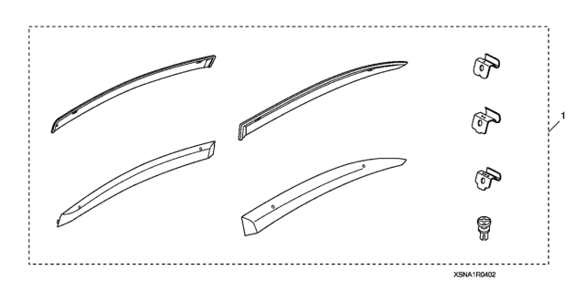 2009 Honda Civic Door Visors Diagram