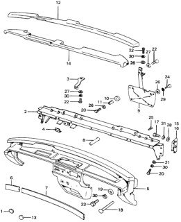 1973 Honda Civic Screw, Pan (6X70) Diagram for 90175-634-000