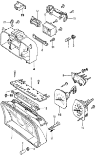 1980 Honda Accord Visor Assy., Meter (NS) Diagram for 37112-689-672