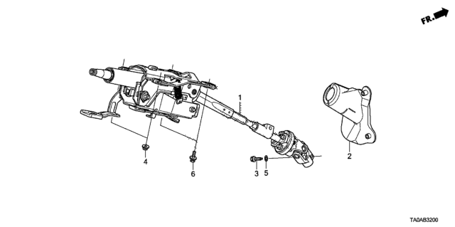 2012 Honda Accord Steering Column Diagram