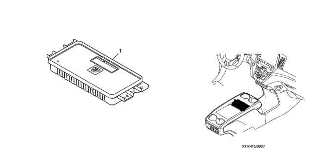 2021 Honda Odyssey Wireless Charger Pad Unit Diagram