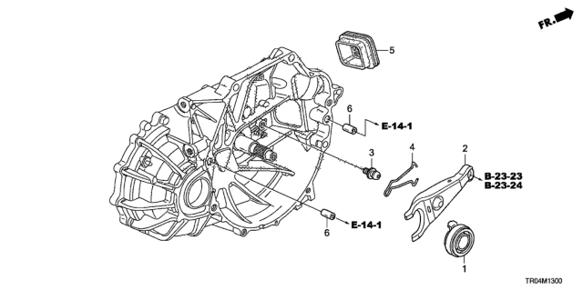 2012 Honda Civic MT Clutch Release (2.4L) Diagram