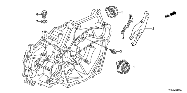 2012 Honda Fit MT Clutch Release Diagram