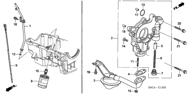 2009 Honda Civic Oil Pump Diagram