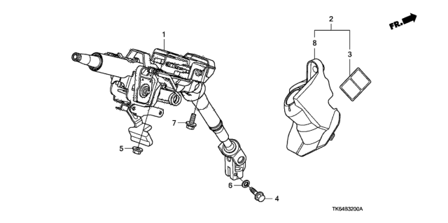 2010 Honda Fit Steering Column Diagram