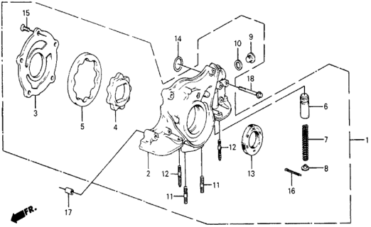 1984 Honda Civic Oil Pump Diagram