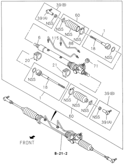 2000 Honda Passport Housing Assy., Steering Diagram for 8-97226-473-0