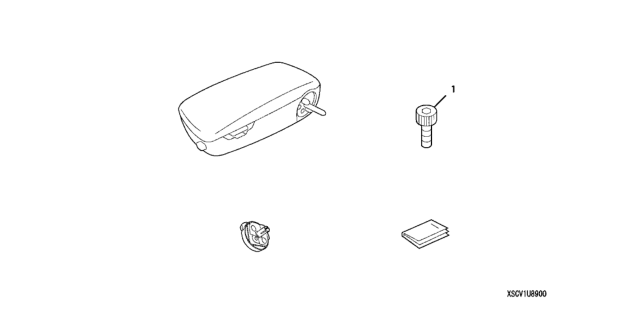 2006 Honda Element Driver Side Armrest Diagram