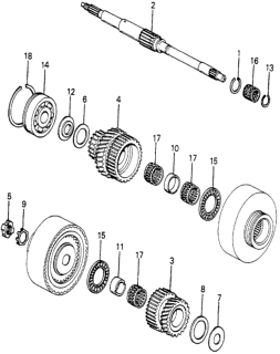 1979 Honda Prelude 2 Door ** KA HMT HMT Mainshaft Diagram