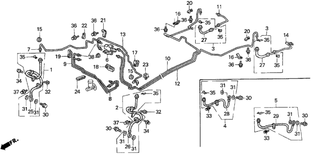 1996 Honda Del Sol Brake Lines Diagram