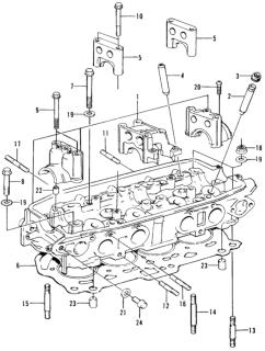 1973 Honda Civic Bolt, Stud (8X45MM) Diagram for 90021-634-000