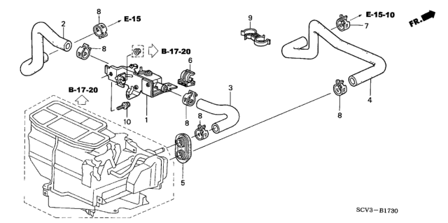 2003 Honda Element Water Valve Diagram