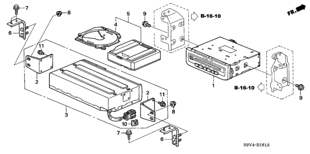 2005 Honda Pilot CD Changer Diagram