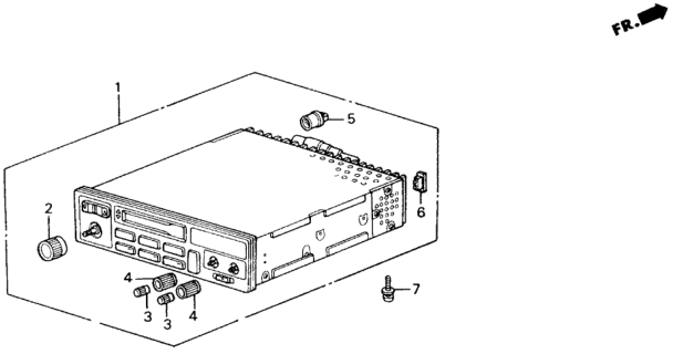 1988 Honda Accord Radio Tuner Diagram