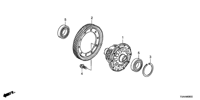 2020 Honda Fit MT Differential Diagram