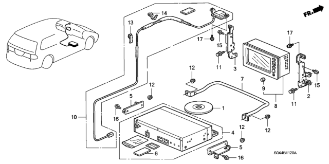 2003 Honda Odyssey Navigation System Diagram