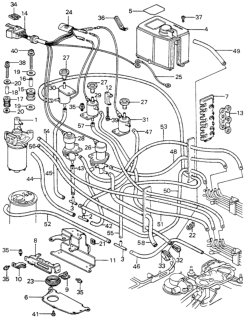 1981 Honda Civic Wire Assy. Diagram for 36041-PA6-014
