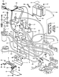 1981 Honda Civic Label, Control Box Diagram for 36022-PA6-701