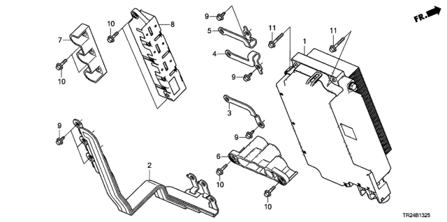 2012 Honda Civic Busbar U, Output Diagram for 1B426-RW0-000