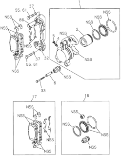 1995 Honda Passport Pin, Guide Diagram for 8-94438-694-0