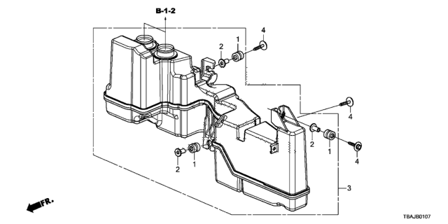 2018 Honda Civic Resonator Chamber (2.0L) Diagram