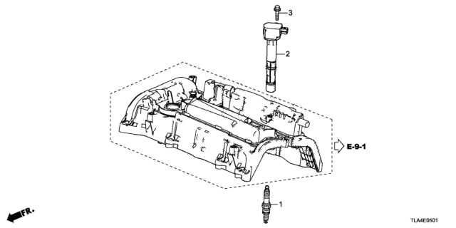 2019 Honda CR-V Plug Hole Coil Diagram