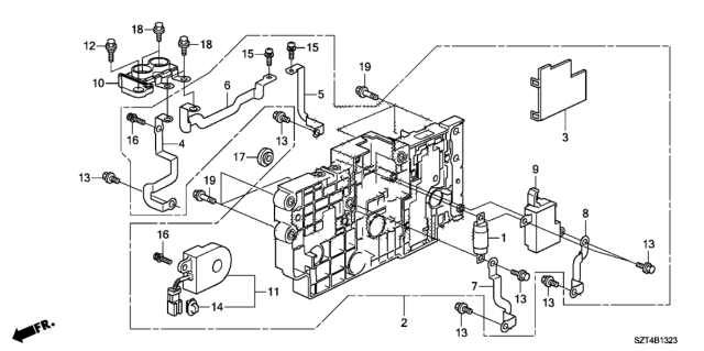 2011 Honda CR-Z IMA Junction Board Diagram