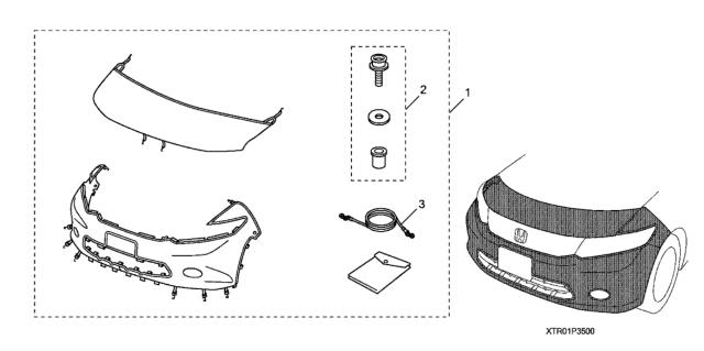 2013 Honda Civic Nose Mask (Full) Diagram